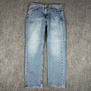 Levi Strauss & Co 505 Mens W31 L30 Regular Fit Straight Leg Blue Denim Jeans